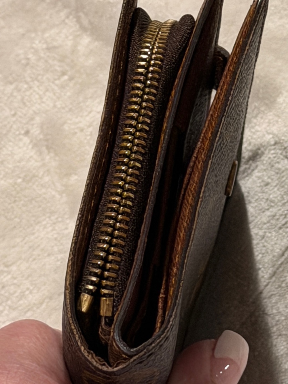 Louis Vuitton Porte Monnaie Viennois Wallet Monogram Compact Snap Coin VINTAGE - Picture 11 of 15